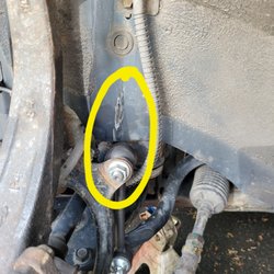 Walnut Spring Auto - Damage they did to the right side of my car. Sjmply due to fitting error. They denied that was their fault