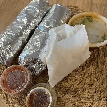 La Chata Mexican Grill - 2 bean cheese rice burritos with chips and salsa - Seafood Near Me - Clayton, California La Chata Mexican Grill - 2 bean cheese rice burritos with chips and salsa - Seafood Near Me - Clayton, California