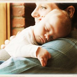 Sleeping after breastfeeding