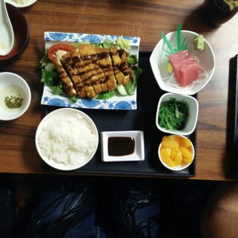 Mitsuru Cafe - Today's special for only $9.50 and includes miso soup. Was available after 3pm, too. - Japanese Near Me - Los Angeles, California