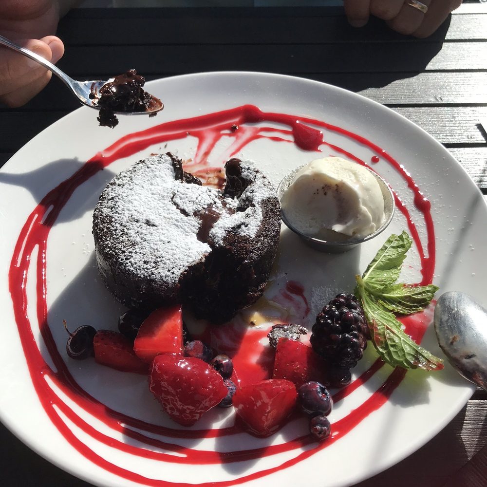 PIER 7 restaurant + bar - Lava cake with vanilla ice cream - Seafood Near Me - North Vancouver, British Columbia PIER 7 restaurant + bar - Lava cake with vanilla ice cream - Seafood Near Me - North Vancouver, British Columbia