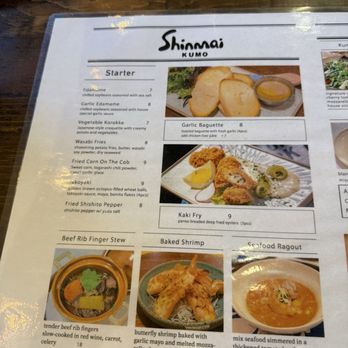 Shinmai Kumo - Menu - Japanese Near Me - Cary, North Carolina