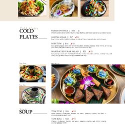 When In Bangkok - Menu