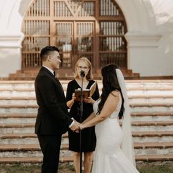 Santa Barbara Classic Weddings - Patrice getting us married!