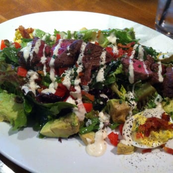 Stoney River - Steak salad, medium rare. Absolutely perfect, and includes deviled eggs, which is brilliant and supremely delicious. - Steakhouses Near Me - Atlanta, Georgia
