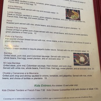 Mi Casa Restaurant - Menu - Feb 2022 - Mexican Near Me - Mount Pocono, Pennsylvania