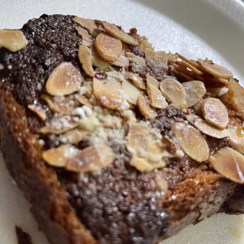 La Bergamote - French Toast, topped with almond cream and toasted almonds. Tastes like HEAVEN!! - Breakfast & Brunch Near Me - New York, New York La Bergamote - French Toast, topped with almond cream and toasted almonds. Tastes like HEAVEN!! - Breakfast & Brunch Near Me - New York, New York