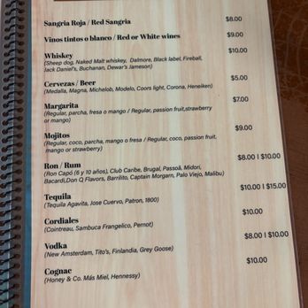 Genesis - Menu - Puerto Rican Near Me - San Juan, Puerto Rico