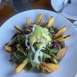 Peach salad. Peach salad.