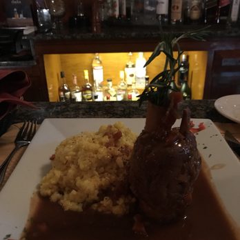 Caffe Navona - Pork shank @ saffron risotto. - Italian Near Me - Rockaway, New Jersey Caffe Navona - Pork shank @ saffron risotto. - Italian Near Me - Rockaway, New Jersey