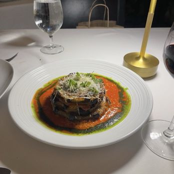 Segreto Italia - Stacked eggplant - Wine Bars Near Me - Delray Beach, Florida Segreto Italia - Stacked eggplant - Wine Bars Near Me - Delray Beach, Florida