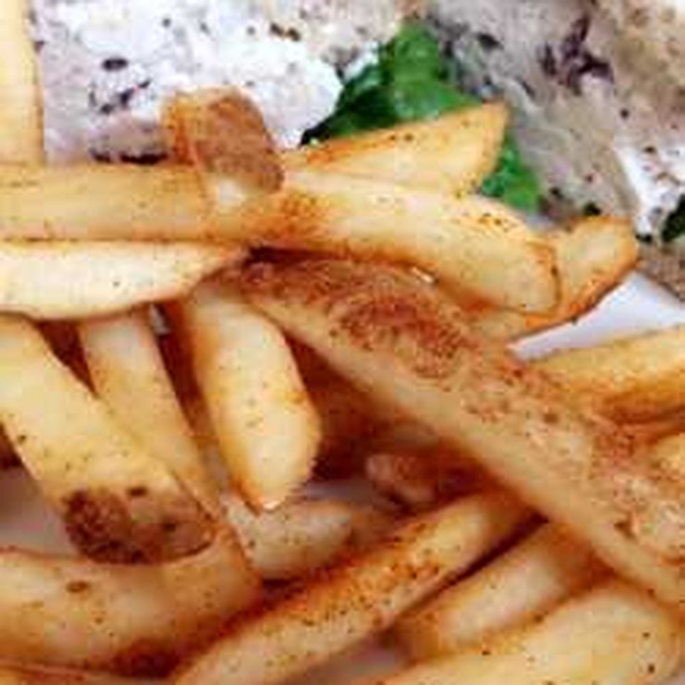Nosh - chicken salad sandwich w/ seasoned fries! - New American Near Me - Geneva, Illinois Nosh - chicken salad sandwich w/ seasoned fries! - New American Near Me - Geneva, Illinois