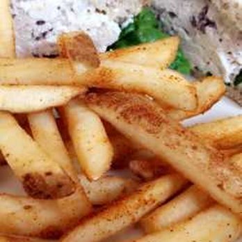 Nosh - chicken salad sandwich w/ seasoned fries! - New American Near Me - Geneva, Illinois Nosh - chicken salad sandwich w/ seasoned fries! - New American Near Me - Geneva, Illinois