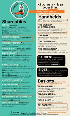 Menu photo 2 Sidekixx Truth or Consequences, NM Menu photo 2 Sidekixx Truth or Consequences, NM