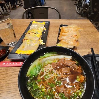 Dough Zone Dumpling House - Downtown Bellevue - beef noodle soup, potstickers, crispy egg pancake - Chinese Near Me - Bellevue, Washington Dough Zone Dumpling House - Downtown Bellevue - beef noodle soup, potstickers, crispy egg pancake - Chinese Near Me - Bellevue, Washington