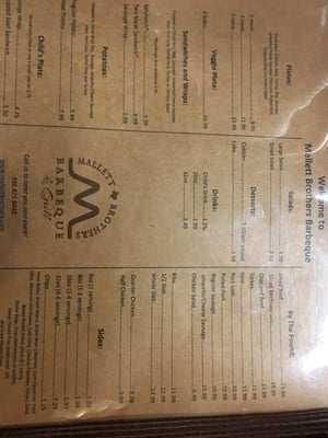 Menu photo 2 Mallett Brothers Barbeque Iola, TX Menu photo 2 Mallett Brothers Barbeque Iola, TX