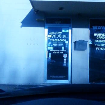 Affordable Accurate Printing - The door that actually has the real hours. Sounds like a cushy job. - Printing Services Near Me - Houston, Texas