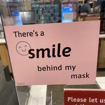 Wawa - a sign that says there's a smile behind my mask - Gas Stations Near Me - Zephyrhills, Florida Wawa - a sign that says there's a smile behind my mask - Gas Stations Near Me - Zephyrhills, Florida