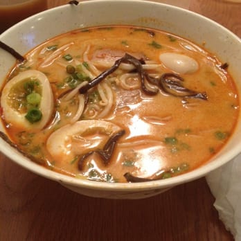 Momiji - Spicy tonkotsu ramen with an extra soft boiled egg - Ramen Near Me - Colma, California Momiji - Spicy tonkotsu ramen with an extra soft boiled egg - Ramen Near Me - Colma, California