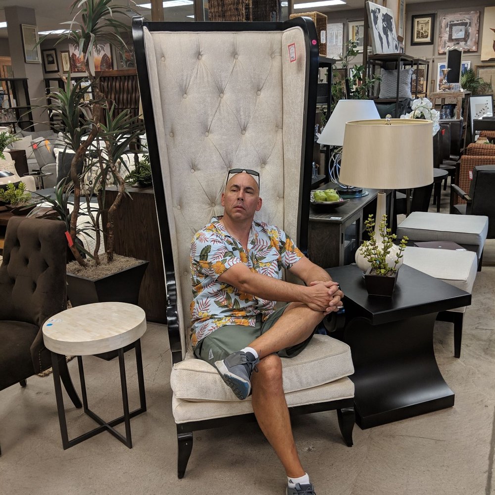 Furniture Affair - My husband in the plus 20% hotness chair. - Furniture Stores Near Me - Phoenix, Arizona