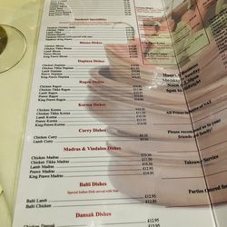 Mughal Dynasty - Menu -part 1