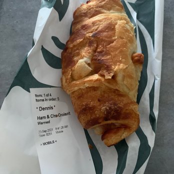 Starbucks - Ham and Cheddar Croissant. - Coffee & Tea Near Me - Boca Raton, Florida