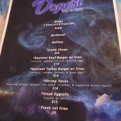 Dopest Bar & Grill - Menu