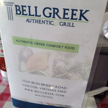 Bell Greek - Menu - Greek Near Me - Chester, Virginia