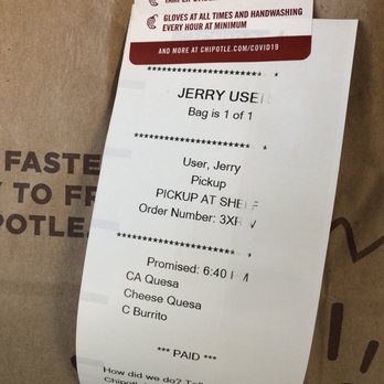 Chipotle Mexican Grill - Promise time : 6:40pm  Ready to pickup time : 7:23pm - Mexican Near Me - Olathe, Kansas