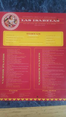 Menu photo 6 Authentic Mexican Restaurant Las Isabelas Hickory, NC Menu photo 6 Authentic Mexican Restaurant Las Isabelas Hickory, NC