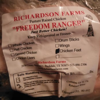 Richardson Farms - raw chicken feet = happy dogs! - Specialty Food Near Me - Rockdale, Texas Richardson Farms - raw chicken feet = happy dogs! - Specialty Food Near Me - Rockdale, Texas