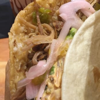 Torchy's Tacos - Missionary pork taco.  Omg so delicious! - Tex-Mex Near Me - Houston, Texas
