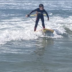 Surfriders Academy Surf School - Koa surfing on a boogie board!!!