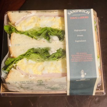 Tous Les Jours - Egg salad + ham sandwich--delish! - Bakeries Near Me - Cerritos, California
