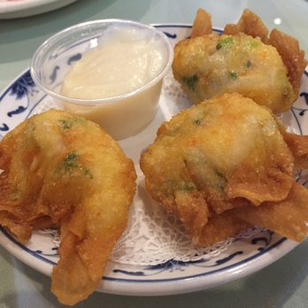 China Palace - Fried shrimp dumplings with sweet mayonnaise. Yum! Cha! - Buffets Near Me - Ypsilanti, Michigan