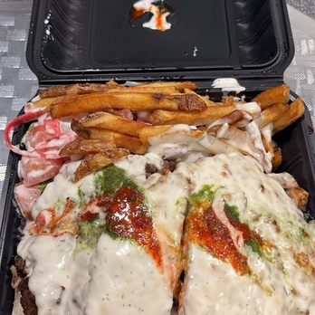 Chapli & Chips - Beef Chapli platter - Food Trucks Near Me - Bellerose, New York Chapli & Chips - Beef Chapli platter - Food Trucks Near Me - Bellerose, New York