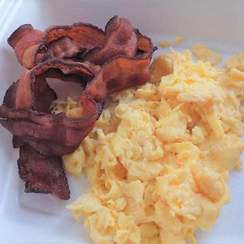 Waffle Kitchen - scrambled eggs with bacon CRISP!! - Waffles Near Me - Palmdale, California Waffle Kitchen - scrambled eggs with bacon CRISP!! - Waffles Near Me - Palmdale, California