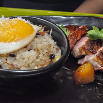 Morimoto - DUCK DUCK DUCK MADRAS ROASTED DUCK BREAST, CONFIT FRIED RICE, DUCK EGG, MANDARIN OOLONG REDUCTION. - Japanese Near Me - Philadelphia, Pennsylvania