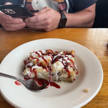 Mystic Caverns - Strawberry Pecan Bread Pudding - Historical Tours Near Me - Harrison, Arkansas
