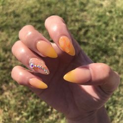 Luxury SNS Nails - Dip ombré with jewels