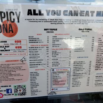 Spicy Tuna - AYCE sushi menu - Sushi Bars Near Me - Henderson, Nevada Spicy Tuna - AYCE sushi menu - Sushi Bars Near Me - Henderson, Nevada