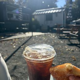 Coffee and bun.