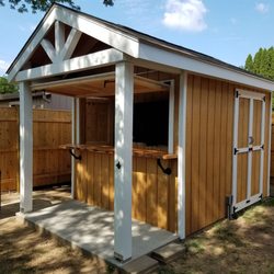 General Painting Company - Shed paint job and fence sealing by Anthony and crew.