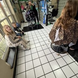 Imperial Barber Stylist - My kids getting hair cuts!