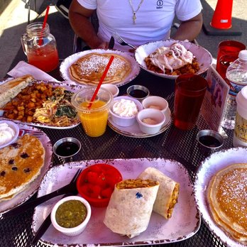 Red Maple - Gluten Free Pancake (Single) chocolate chip pancake , Brisket & Egg Burrito - Cafes Near Me - Los Angeles, California Red Maple - Gluten Free Pancake (Single) chocolate chip pancake , Brisket & Egg Burrito - Cafes Near Me - Los Angeles, California