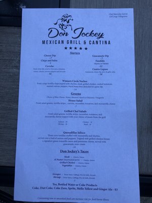 Menu photo 5 Don Jockey Midway, KY