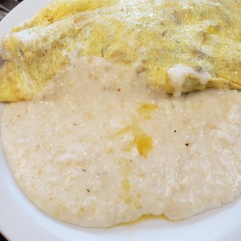 Omelette Cafe - Philly Omelette with grits - Breakfast & Brunch Near Me - Pooler, Georgia