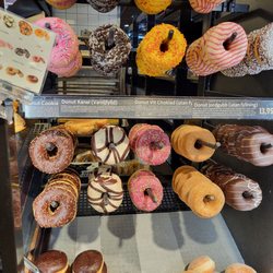 ICA Supermarket - I have never seen doughnuts hung.  What a neat idea