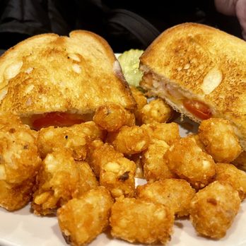 Good Days - Grilled cheese with tomato and tots - Breakfast & Brunch Near Me - West Bridgewater, Massachusetts Good Days - Grilled cheese with tomato and tots - Breakfast & Brunch Near Me - West Bridgewater, Massachusetts