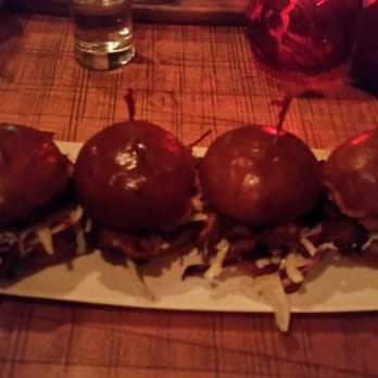 Devil's Elbow Ale & Smoke House - Pork sliders (plus an extra slider!) - Gastropubs Near Me - Vancouver, British Columbia Devil's Elbow Ale & Smoke House - Pork sliders (plus an extra slider!) - Gastropubs Near Me - Vancouver, British Columbia
